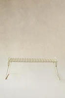 FOLDABLE LACQUERED METAL RACK