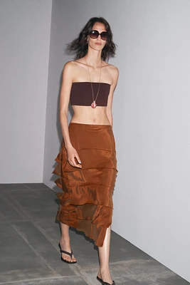 JUPE MIDI VOLANTS ZW COLLECTION