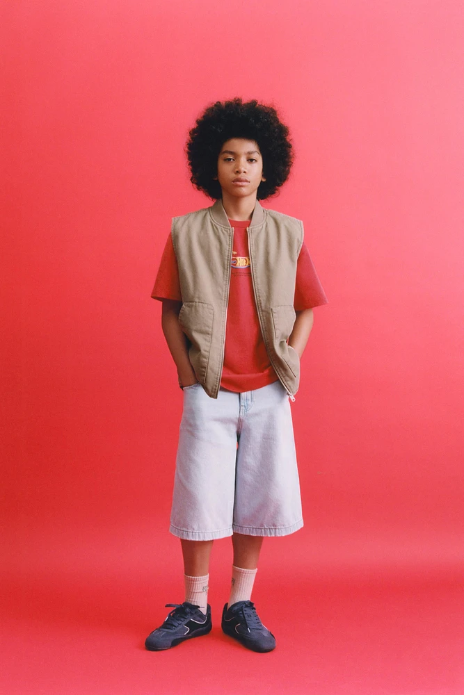 TWILL LABEL VEST