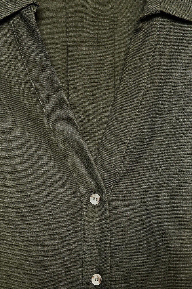 WIDE SLEEVE LINEN SHIRT