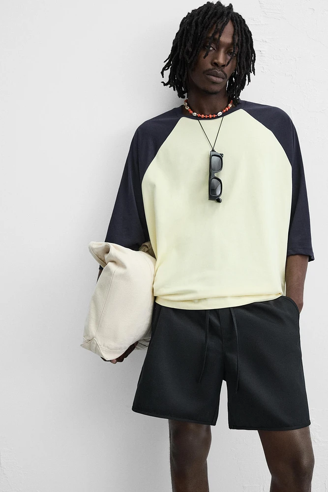 COTTON - LYOCELL BERMUDA SHORTS