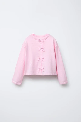 GILET EN MAILLE NŒUDS