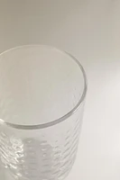 VERRE MOTIF RELIEF