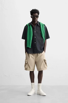 RELAXED FIT CARGO SHORTS