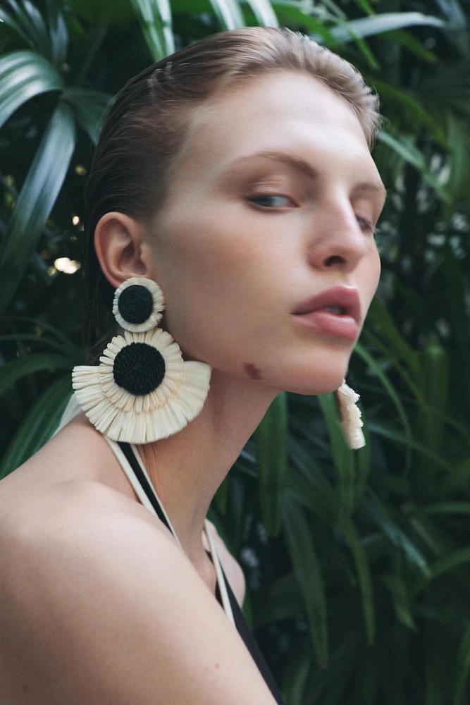 BOUCLES D'OREILLES BIMATIERE À TEXTURE