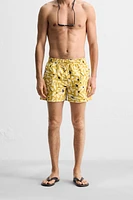 FLORAL PRINT REGULAR SWIM SHORTS