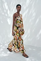 ZW COLLECTION ASYMMETRIC PRINT DRESS