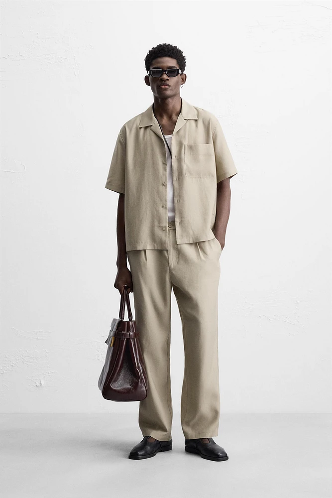 PANTALON EN MÉLANGE DE LYOCELL