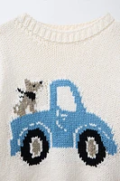 CAR KNIT SWEATER