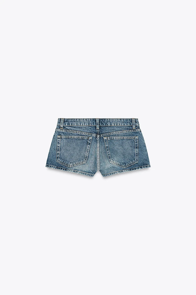 SHORT MICRO EN JEAN TRF TAILLE NORMALE
