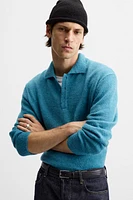 TEXTURED KNIT POLO