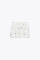 JUPE-CULOTTE À SEQUINS