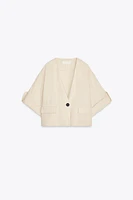 VESTE À MANCHES RETROUSSÉES