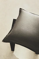 HOUSSE DE COUSSIN ÉDREDON LIN EFFET DÉLAVÉ