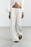 PANTALON PALAZZO EN LIN