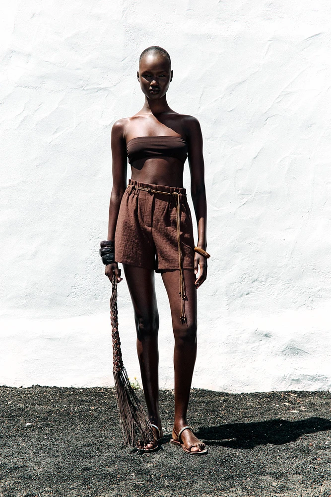 BERMUDA CEINTURE FANTAISIE
