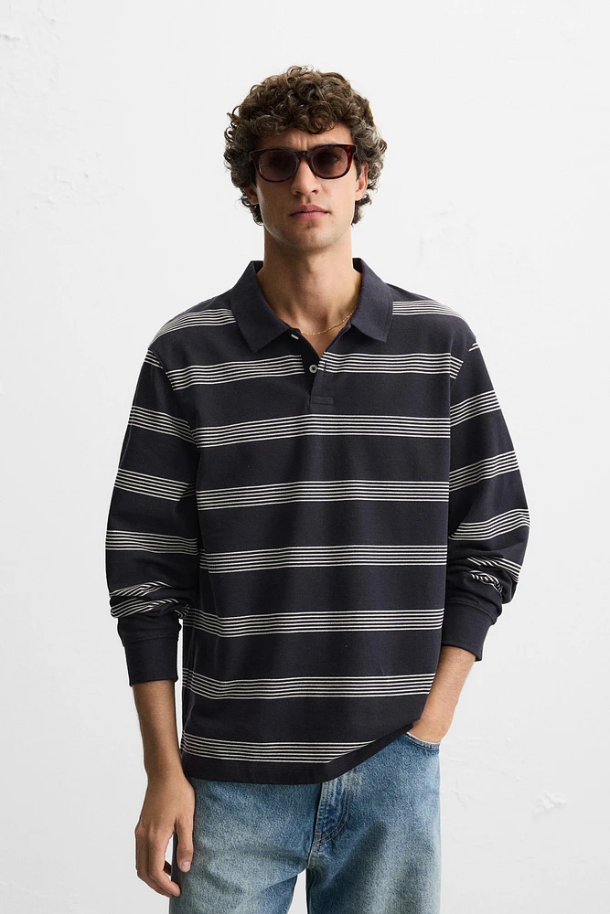 POLO PIQUÉ RAYURES