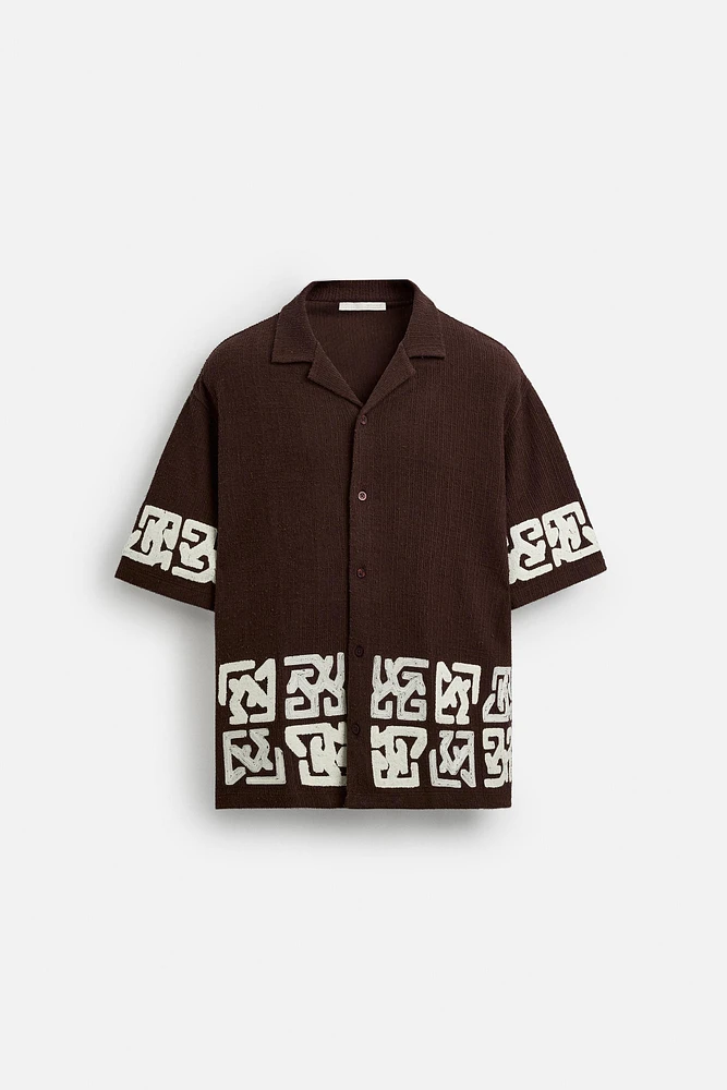 CHEMISE RELAXED FIT BRODÉE