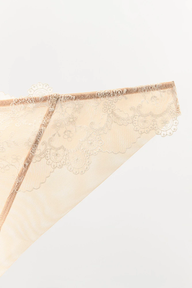 CULOTTE MESH BRODÉE