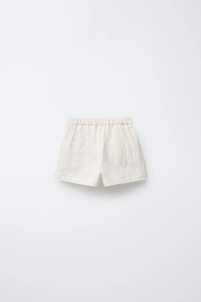 JUPE-SHORT PARÉO TEXTURÉE