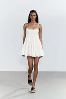 LACE CHIFFON SHORT DRESS