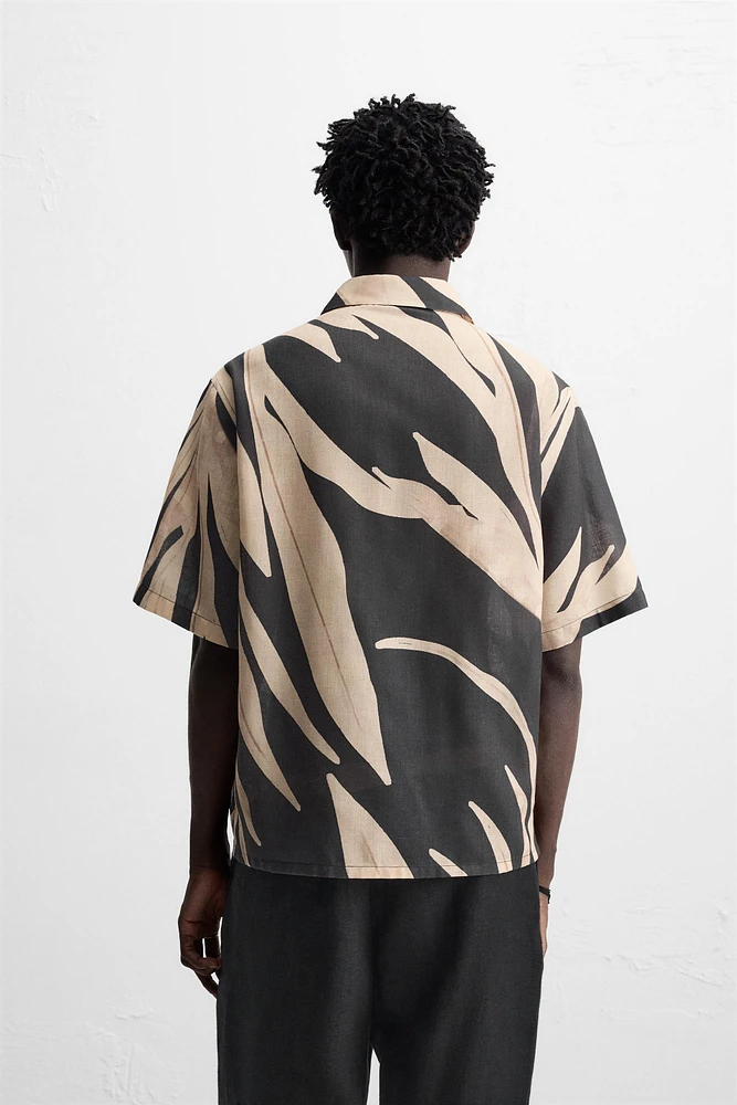 CHEMISE À IMPRIMÉ FEUILLES