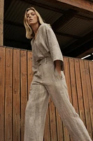 PANTALON BALLON TIE DYE 100 % LIN ZW COLLECTION
