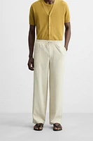 TEXTURED JACQUARD PANTS