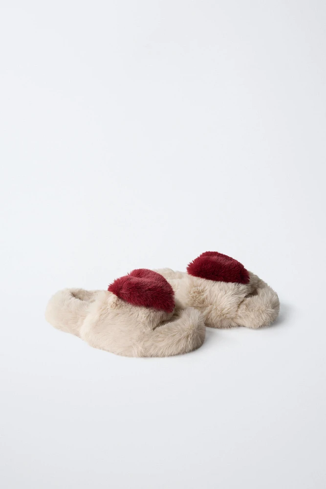HEART SLIPPERS
