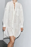 ZW COLLECTION EMBROIDERED EYELET DRESS
