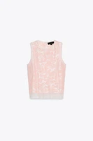 TOP EN MAILLE JACQUARD