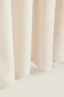 MEDIUM OPACITY DOUBLE-WIDE LINEN CURTAIN