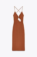 CUT OUT KNIT DRESS