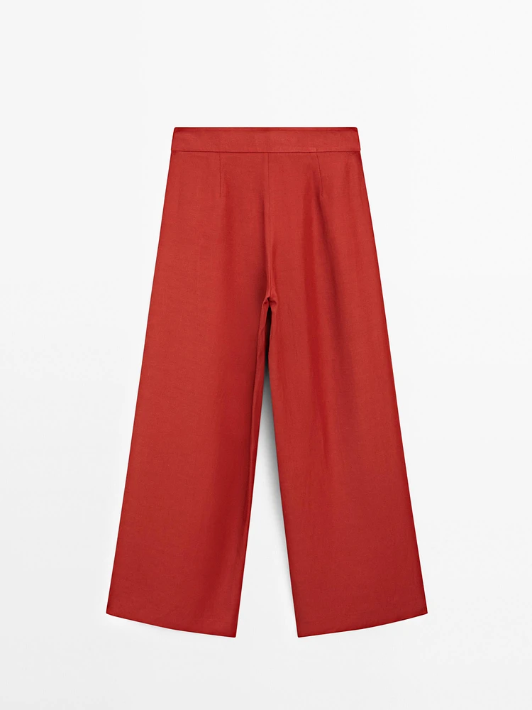 Pantalon fluide à pinces