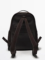 Sac à dos fermeture Éclair cuir nappa