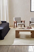 WAVY DETAIL WOOL AREA RUG