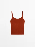 Ribbed crop top