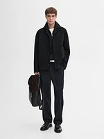 Double-layer wool jacket