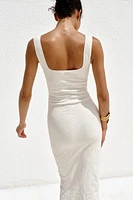 ROBE DÉCOLLETÉ CARRÉ STRETCH