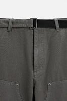 BELTED CARPENTER PANTS