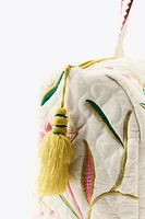 SAC MATELASSÉ BRODERIES CONTRASTE