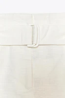 PANTALON JUPE-CULOTTE CEINTURE