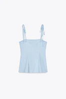 FITTED TIE TOP