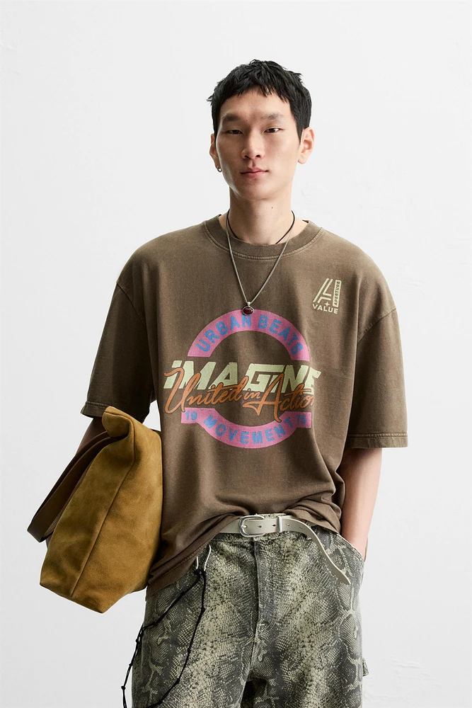 WASHED TEXT SWEATSHIRT