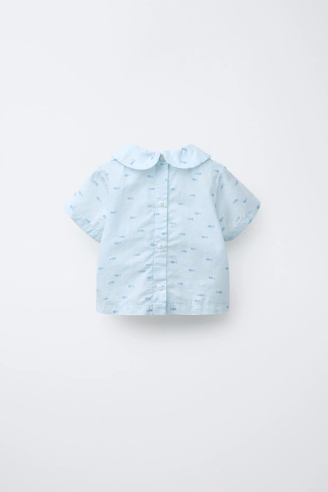 CHEMISE IMPRIMÉE POISSONS