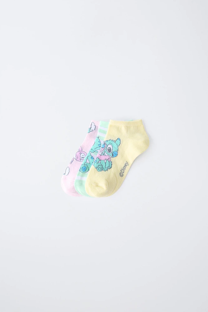 LOT DE TROIS PAIRES SOCQUETTES LILO & STITCH © DISNEY