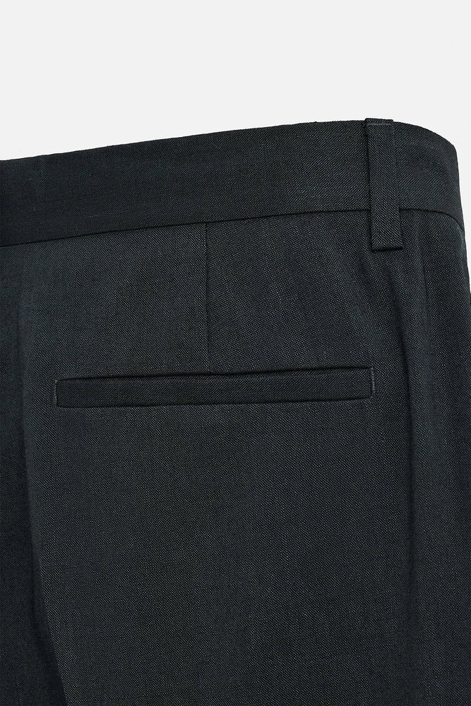 PANTALON DE COSTUME AVEC CHANVRE - LAINE