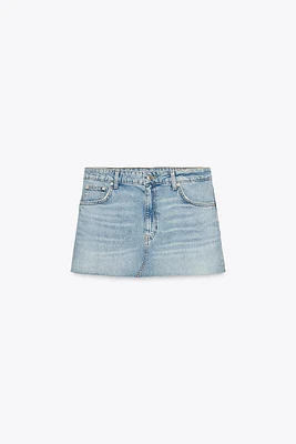 TRF DENIM MINI SKIRT