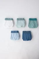 6-14 YEARS/ FIVE-PACK OF BASIC BOXERS