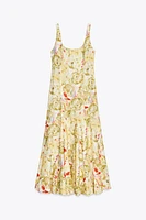 ZW COLLECTION LINEN PRINT DRESS